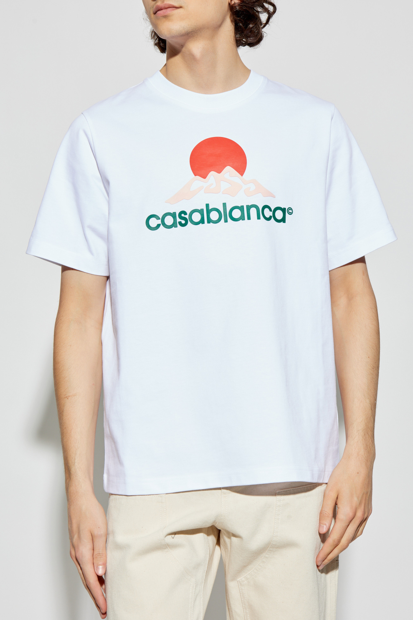 Casablanca T-shirt with logo | Men's Clothing | Vitkac
